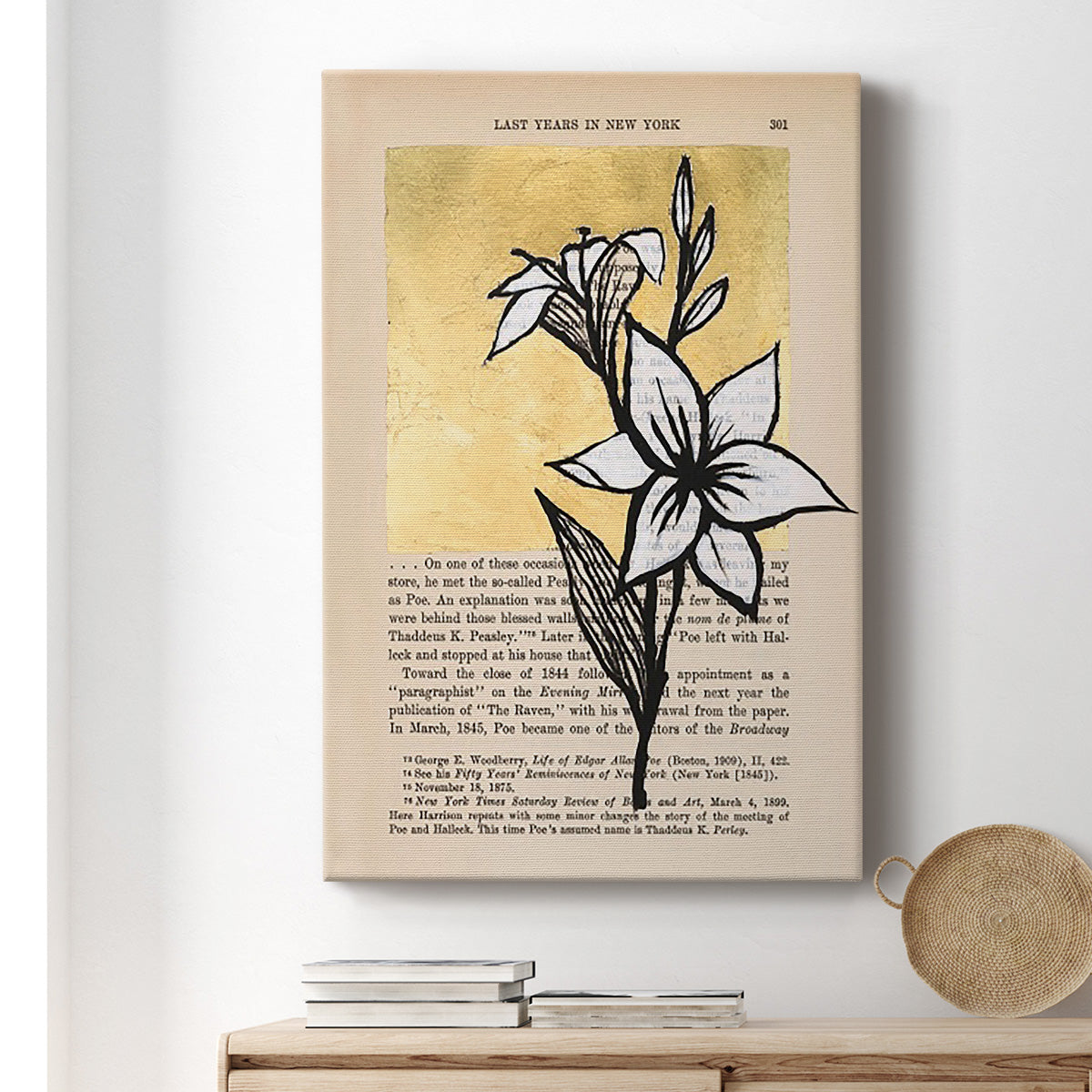 Floral Diary I - Canvas Art Print