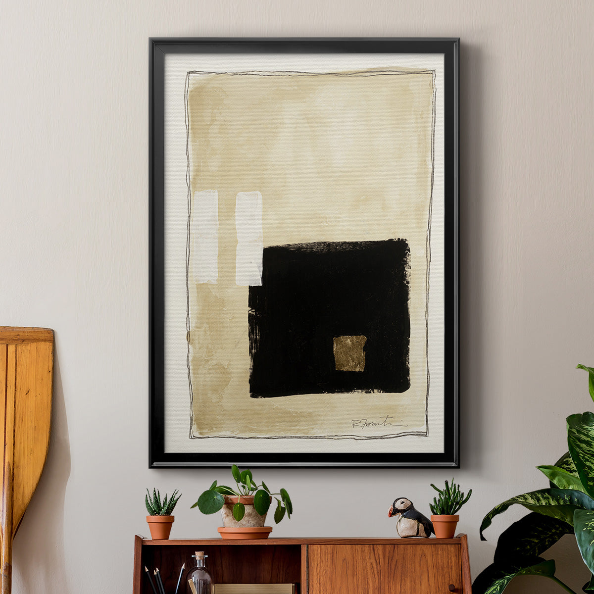 Inner Musing I - Modern Framed Canvas Print