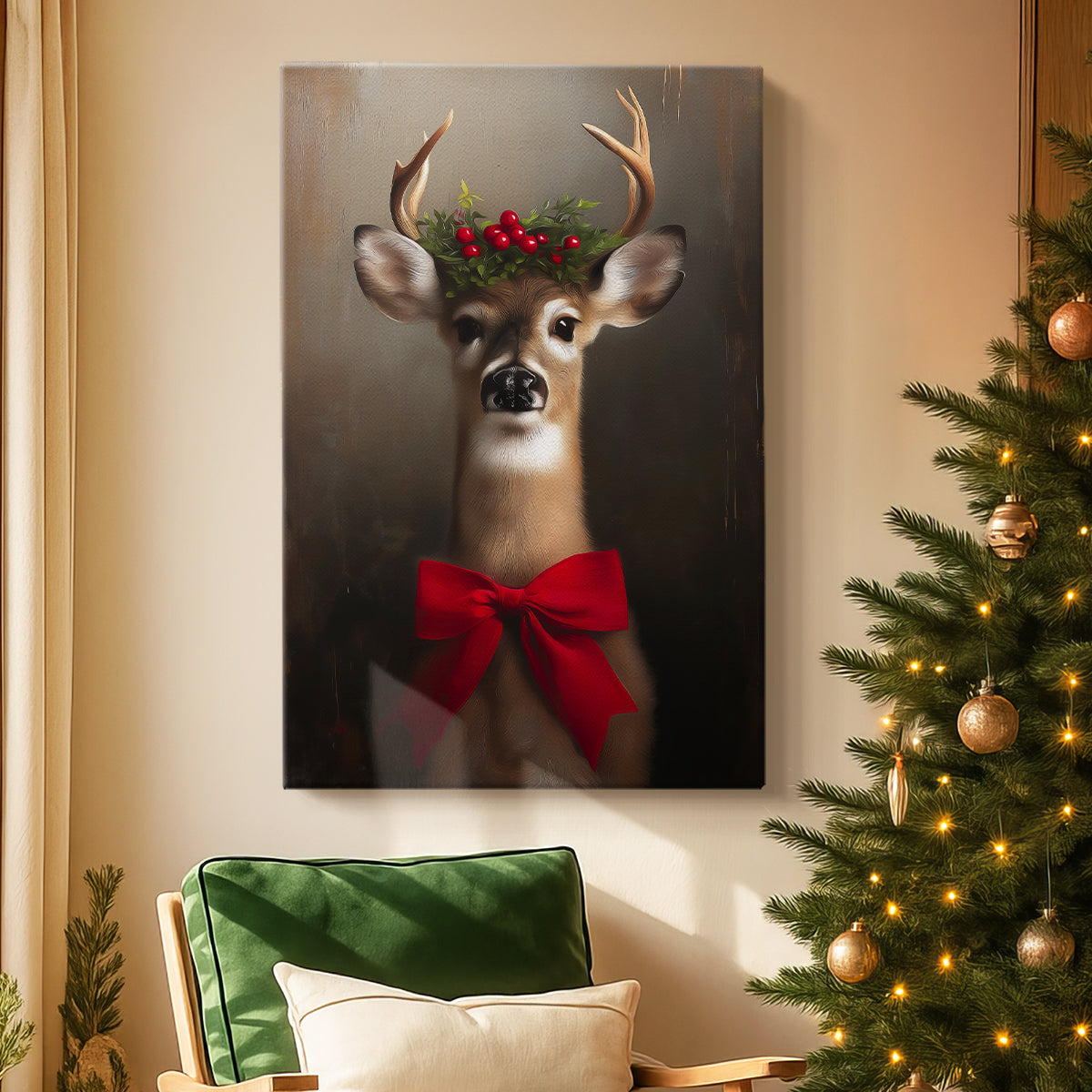 Amber Serenade of Night - Canvas Art Print