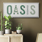 Oasis Cabana - Floater Framed Canvas Print
