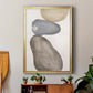 River Rocks Contour II - Modern Framed Canvas Print