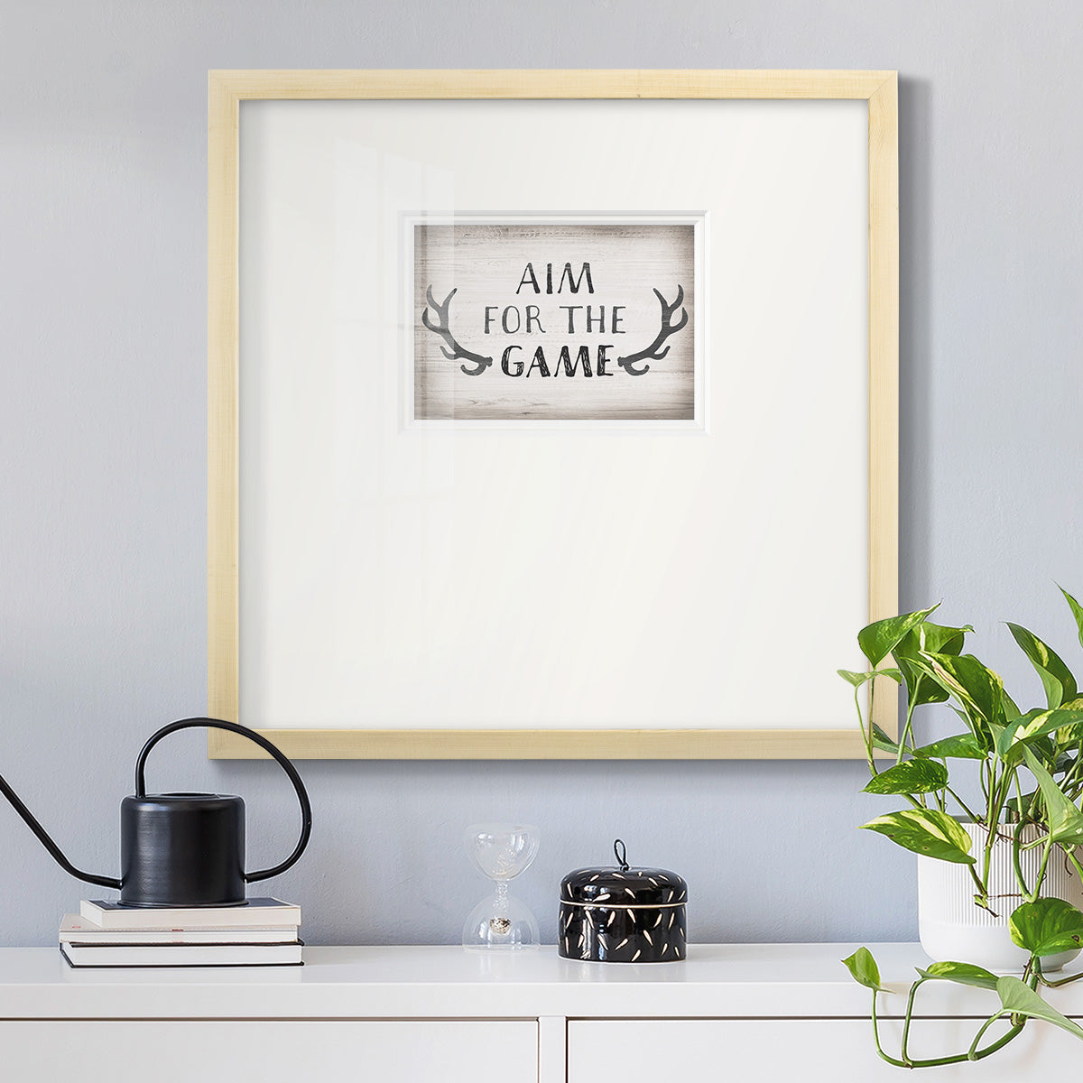 Aim Game Premium Framed Print Double Matboard