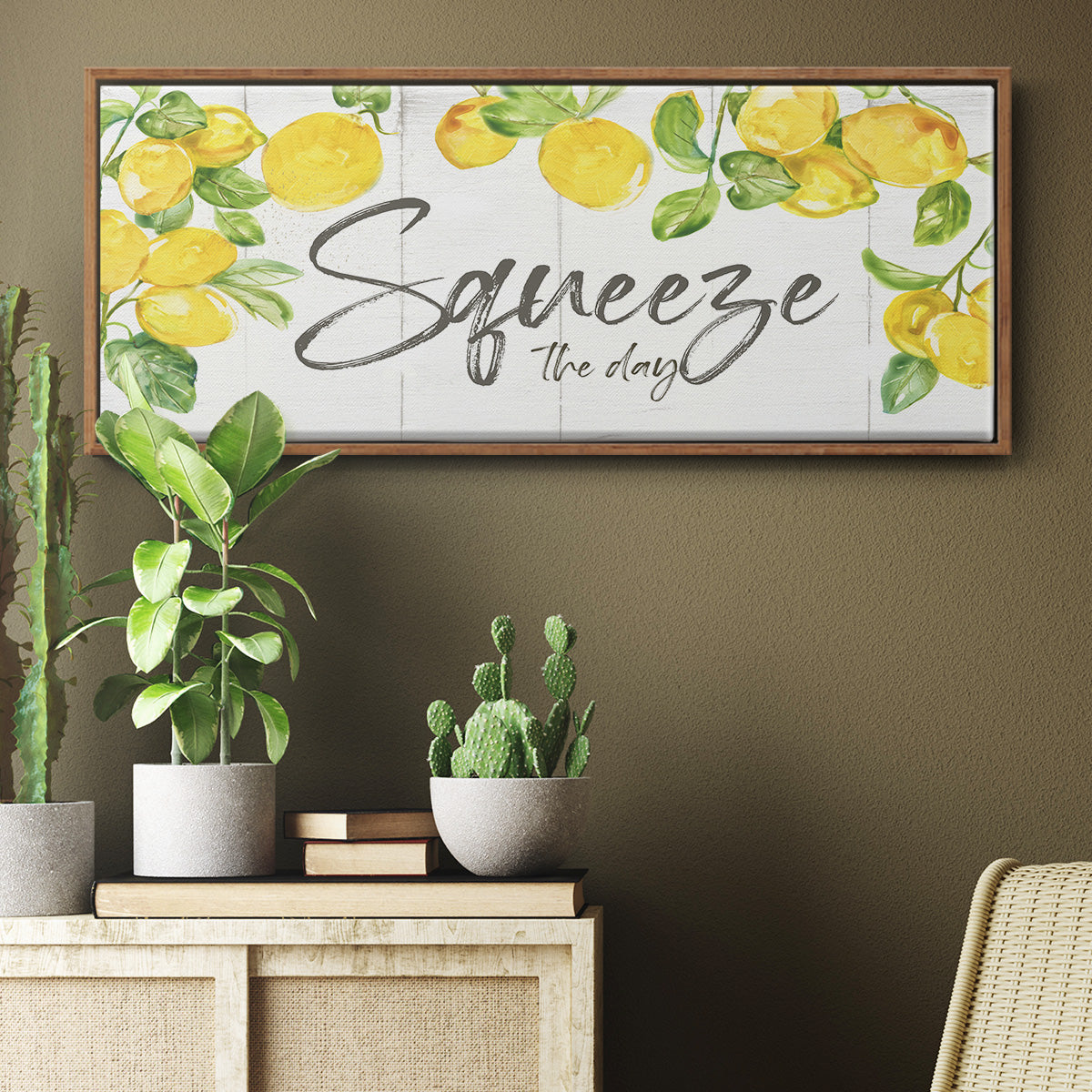 Lemon Squeeze - Floater Framed Canvas Print