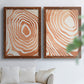 Wood Grain Suminagashi III - Premium Framed Canvas 2 Piece Set - Ready to Hang