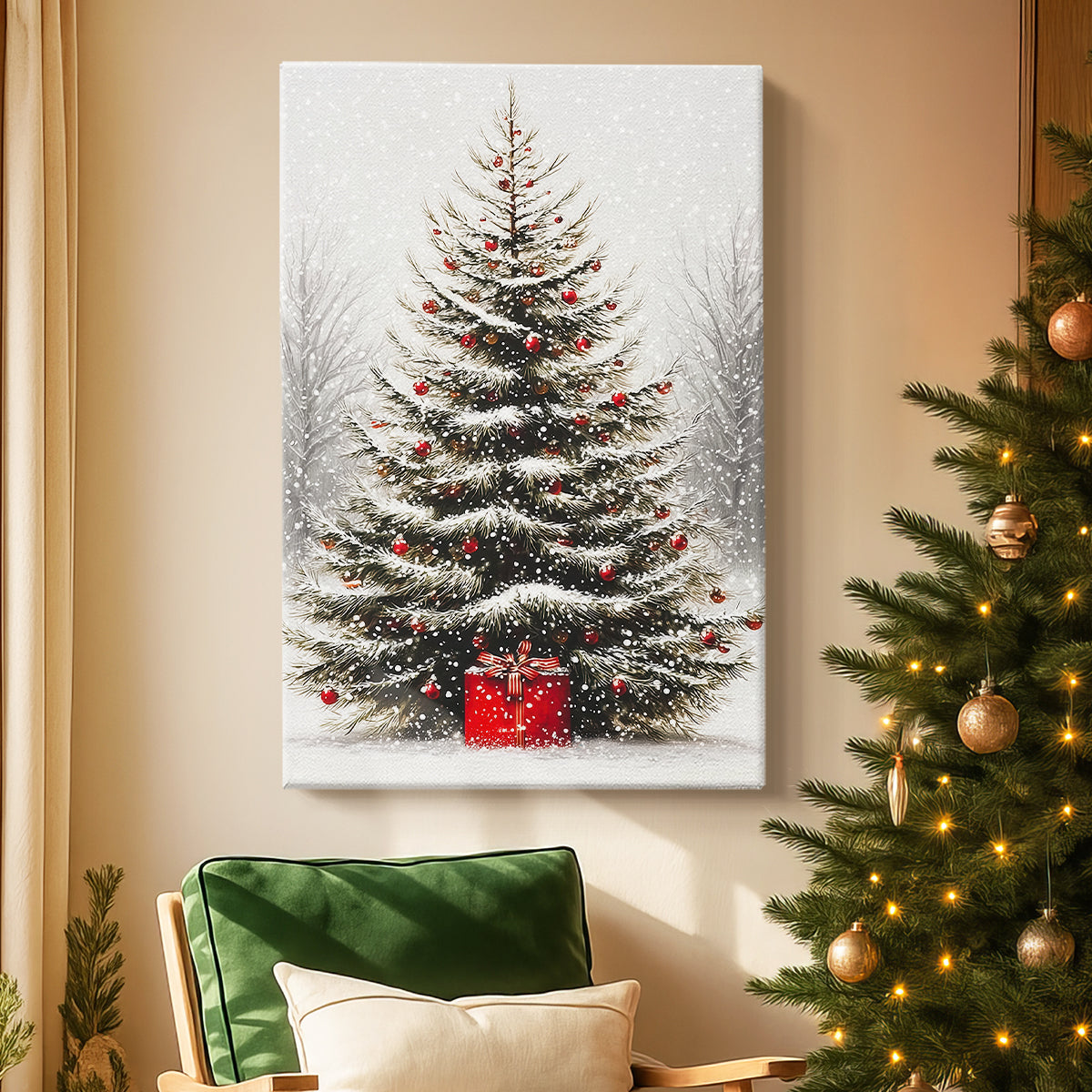 Eve of Snowwhite Yule - Canvas Art Print