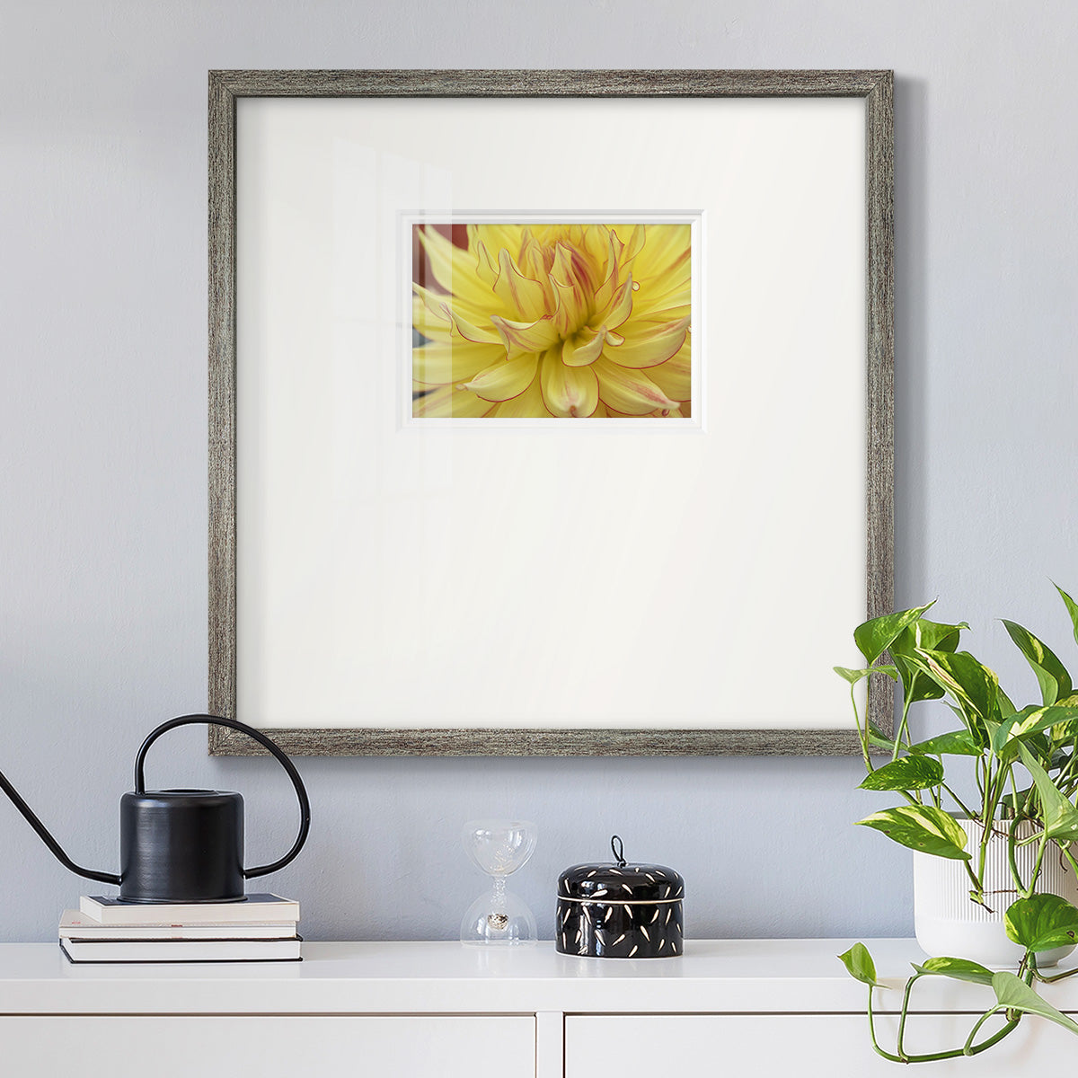 Blooms I- Premium Framed Print Double Matboard