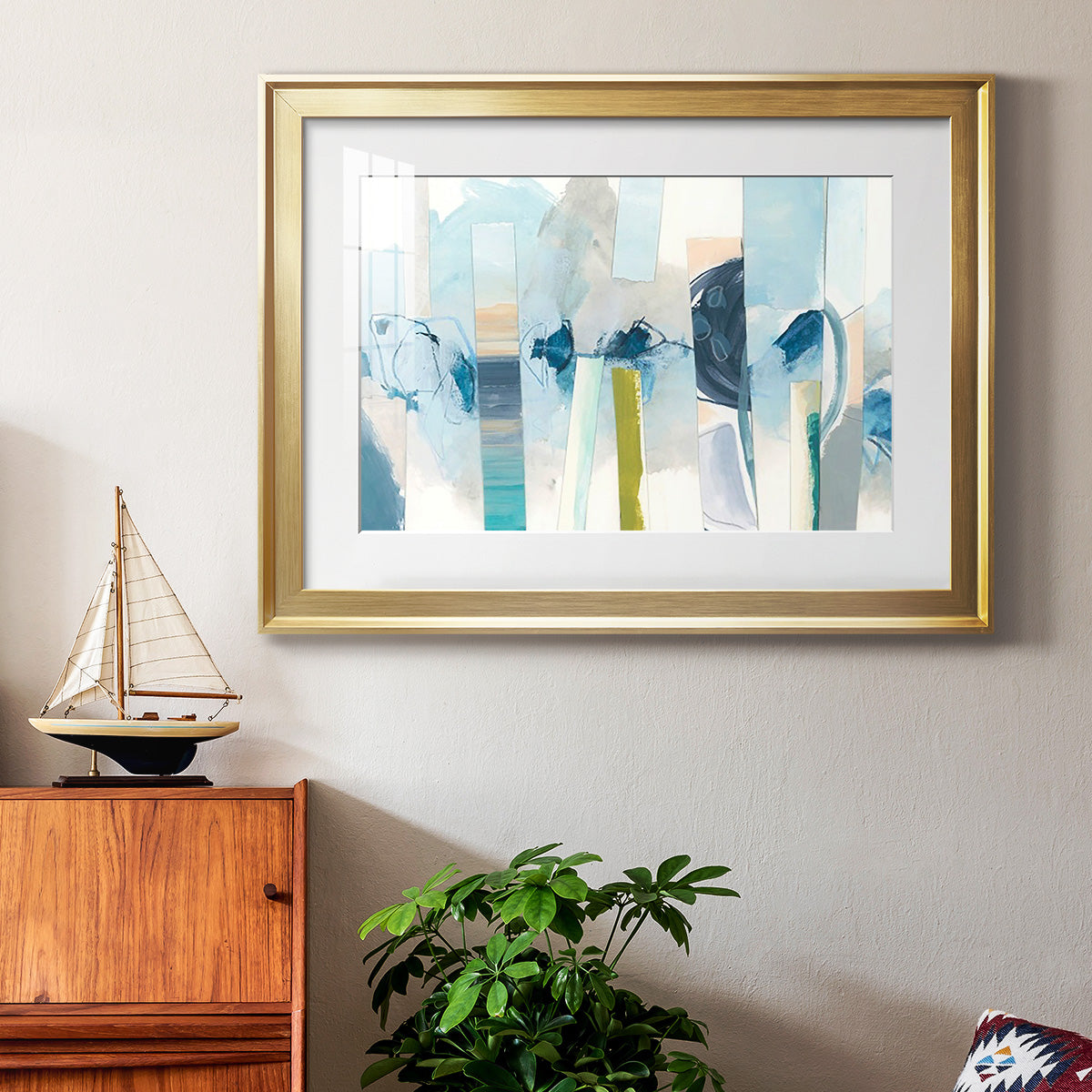 Liquid Strata I - Modern Framed Art Print