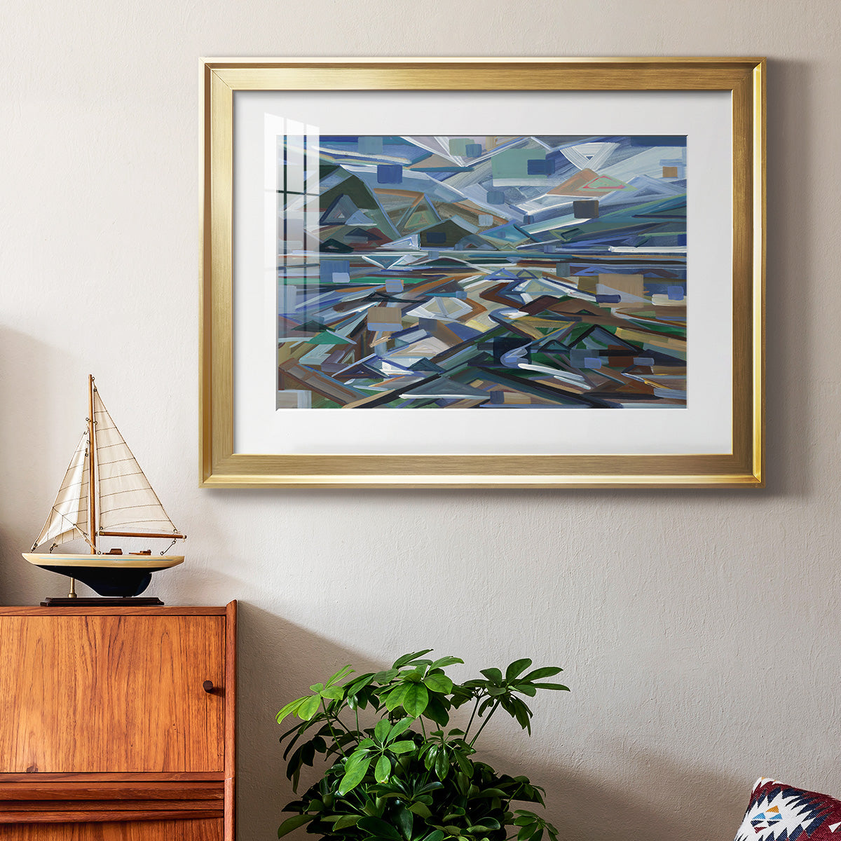 Low Tide - Modern Framed Art Print