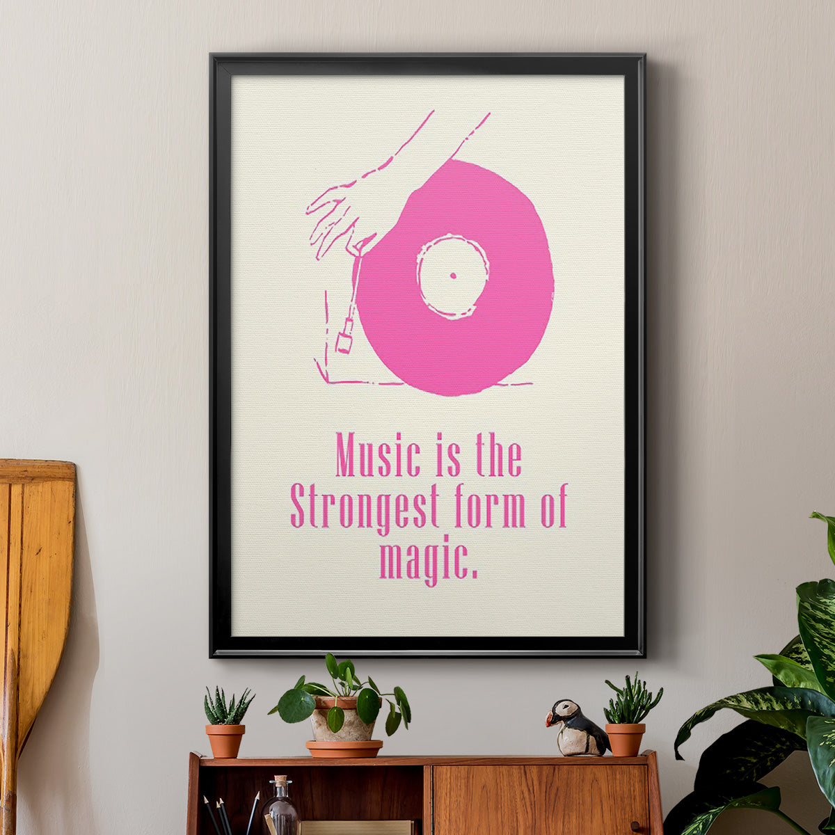 Sweet Melody IV - Modern Framed Canvas Print