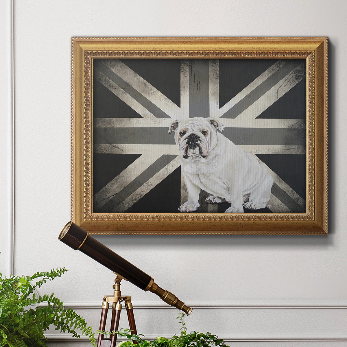 Best of British B&W Premium Framed Canvas- Ready to Hang