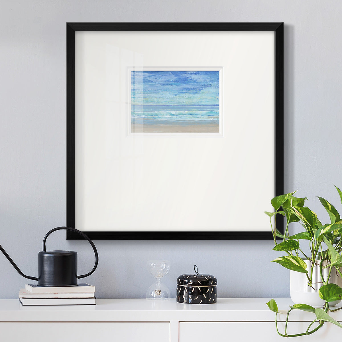 Rolling Surf I Premium Framed Print Double Matboard