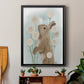 Rabbit In Dandylions - Modern Framed Canvas Print