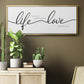 Life Takes You Love Brings You - Floater Framed Canvas Print