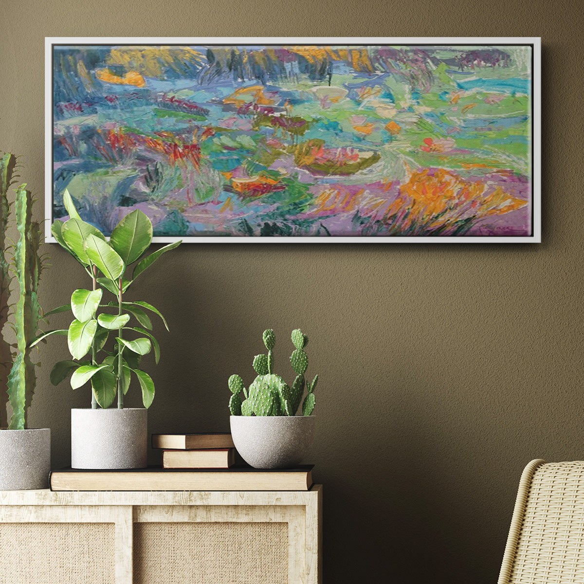 Morning Prayer - Floater Framed Canvas Print