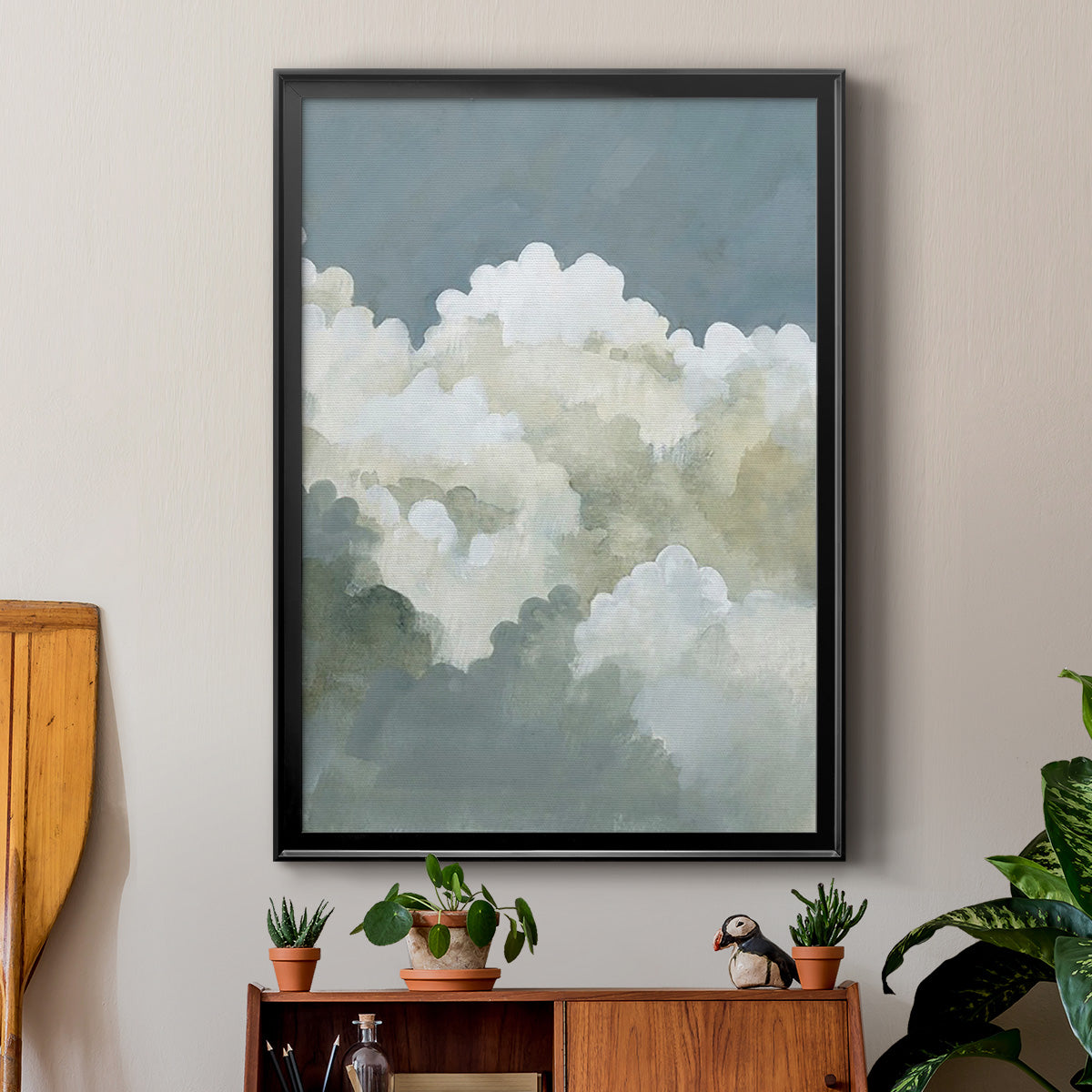Big Clouds II -  Framed Canvas Print