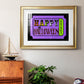 Happy Halloween Ticket - Modern Framed Art Print