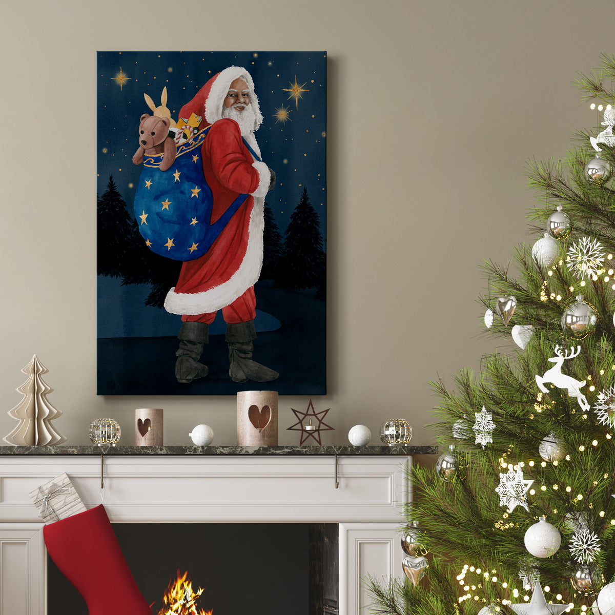 Celestial Christmas Collection B - Gallery Wrapped Canvas