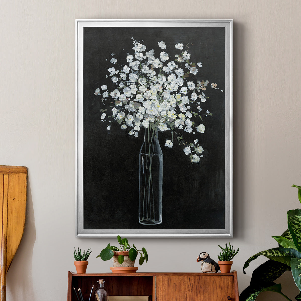 Filled with Spring - Modern Framed Canvas Print