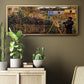 Monet Painting in His Garden in Argenteuil - Floater Framed Canvas Print