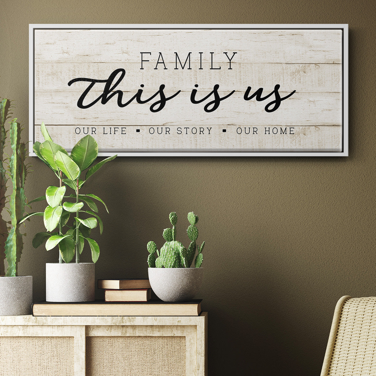This is Us - Floater Framed Canvas Print