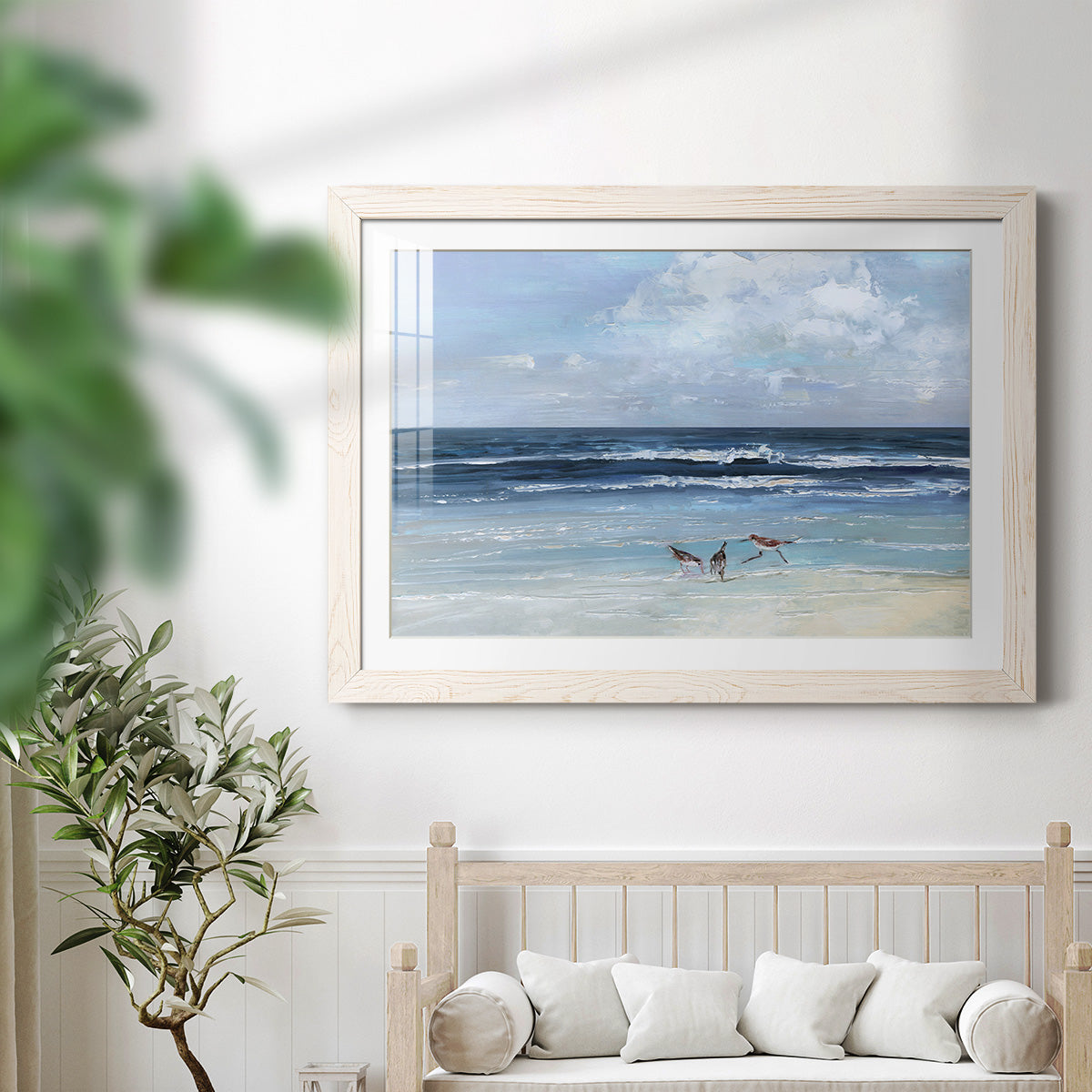 Beach Trio - Barnwood Framed Art Print