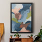 Soft Indigo Atmosphere II - Modern Framed Canvas Print