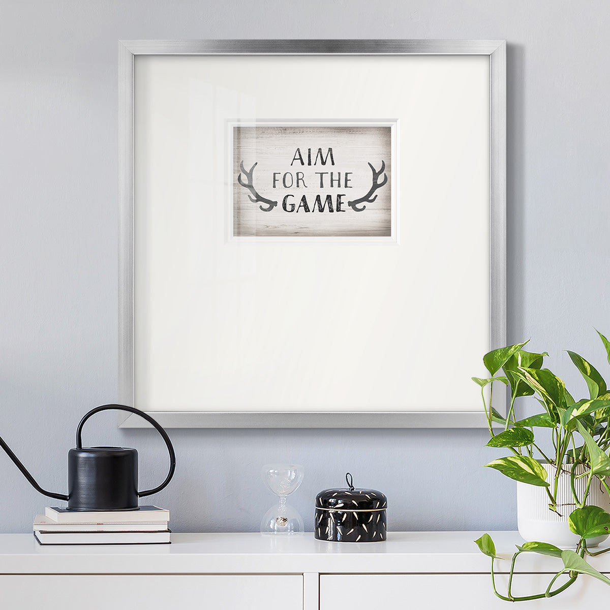 Aim Game Premium Framed Print Double Matboard