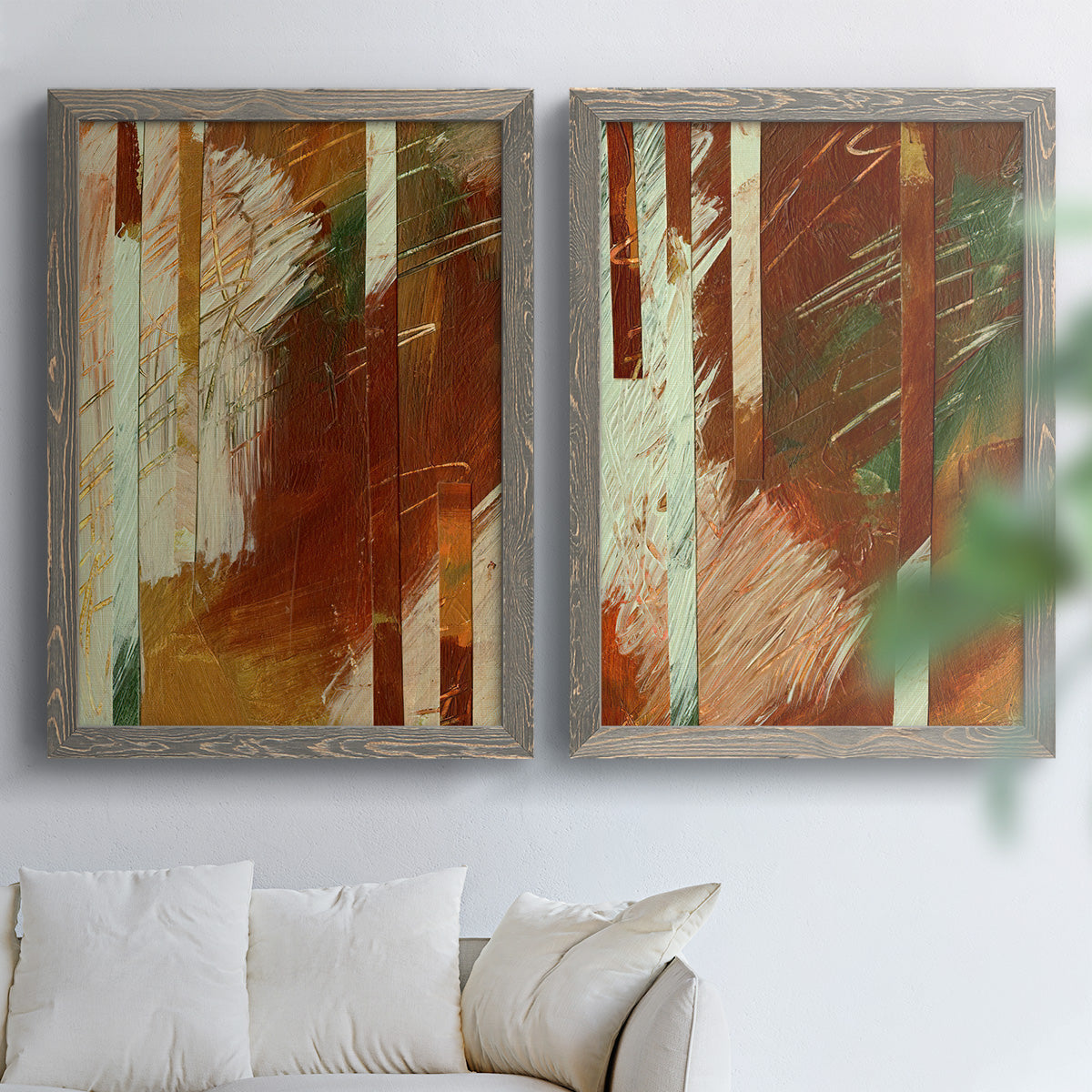 Wheaten I - Premium Framed Canvas 2 Piece Set - Ready to Hang