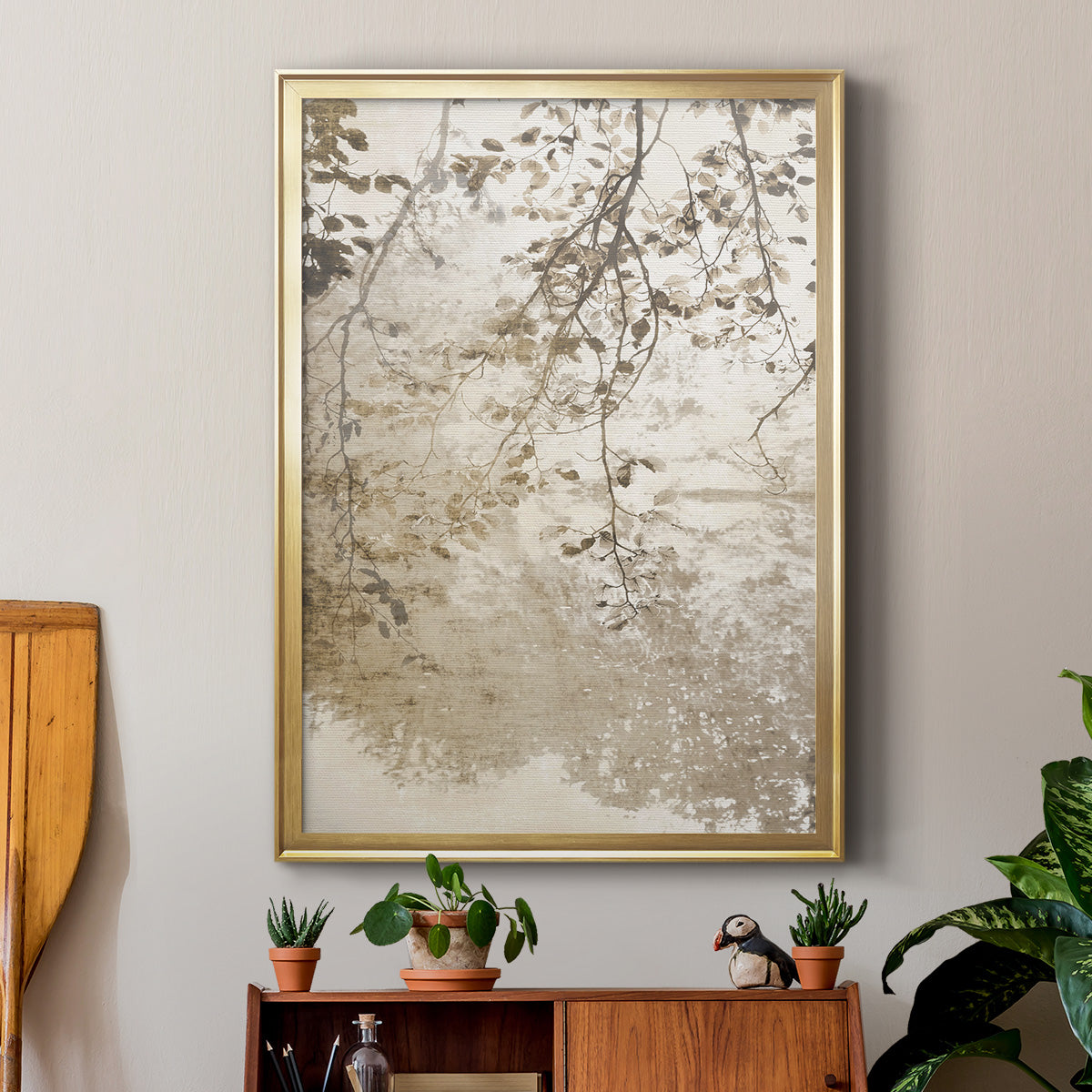 Fresco - Modern Framed Canvas Print