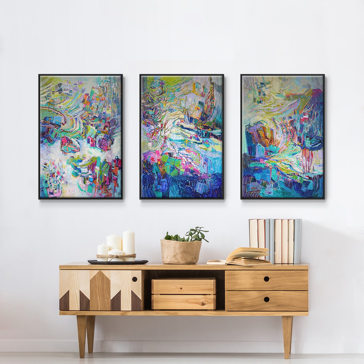 Gathering up the Goddess I - Floater Framed Canvas Set