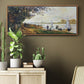 The Riverbank at Le Petit - Floater Framed Canvas Print