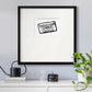 Cassette Sketch Premium Framed Print Double Matboard