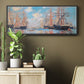 The Sea, Port in Amsterdam, 1874 - Floater Framed Canvas Print