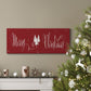 Merry Christmas - Premium Gallery Wrapped Canvas  - Ready to Hang