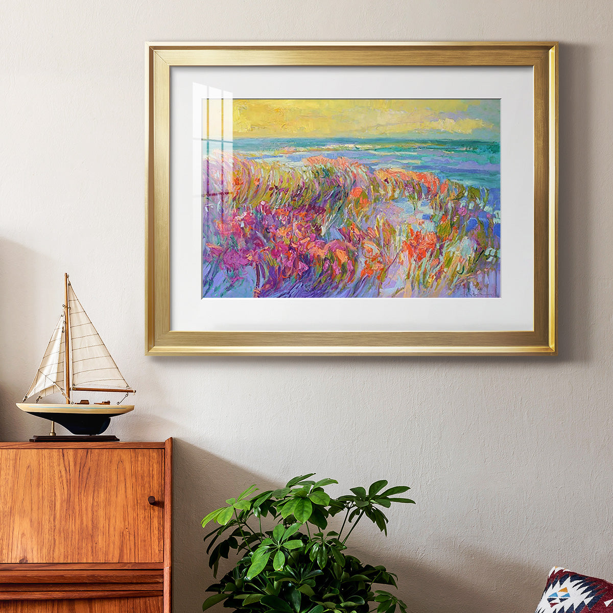 Summer Sanctuary - Modern Framed Art Print