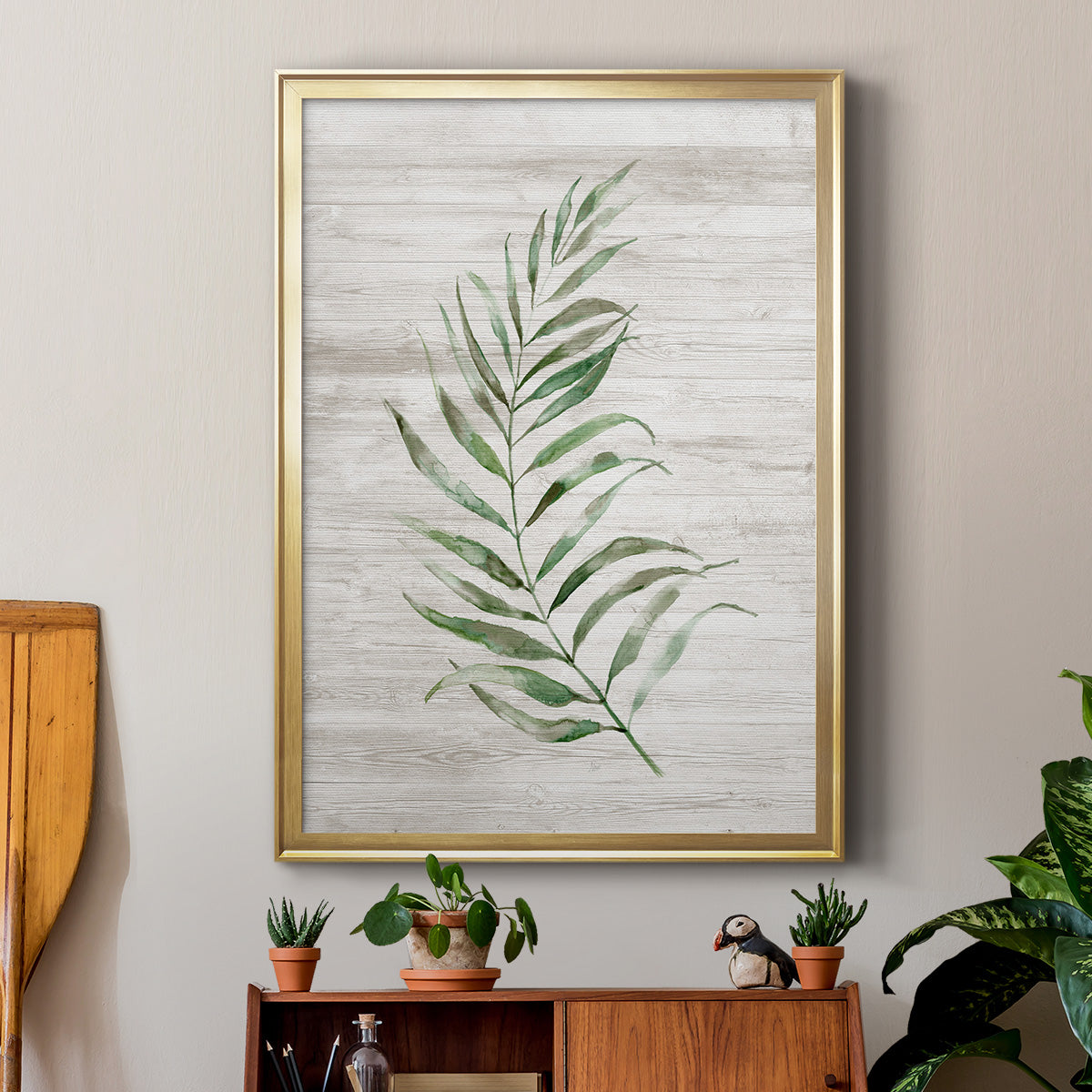 Tropic Frond I - Modern Framed Canvas Print