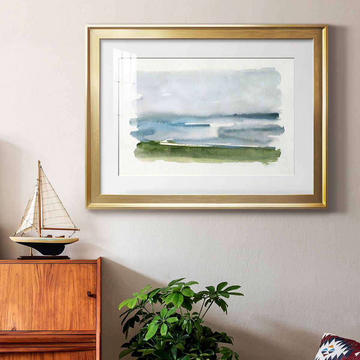 Coastline Splash II Premium Framed Print - Ready to Hang