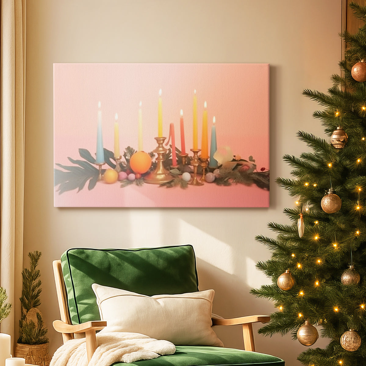 Crimson Whisper of Skies - Canvas Art Print