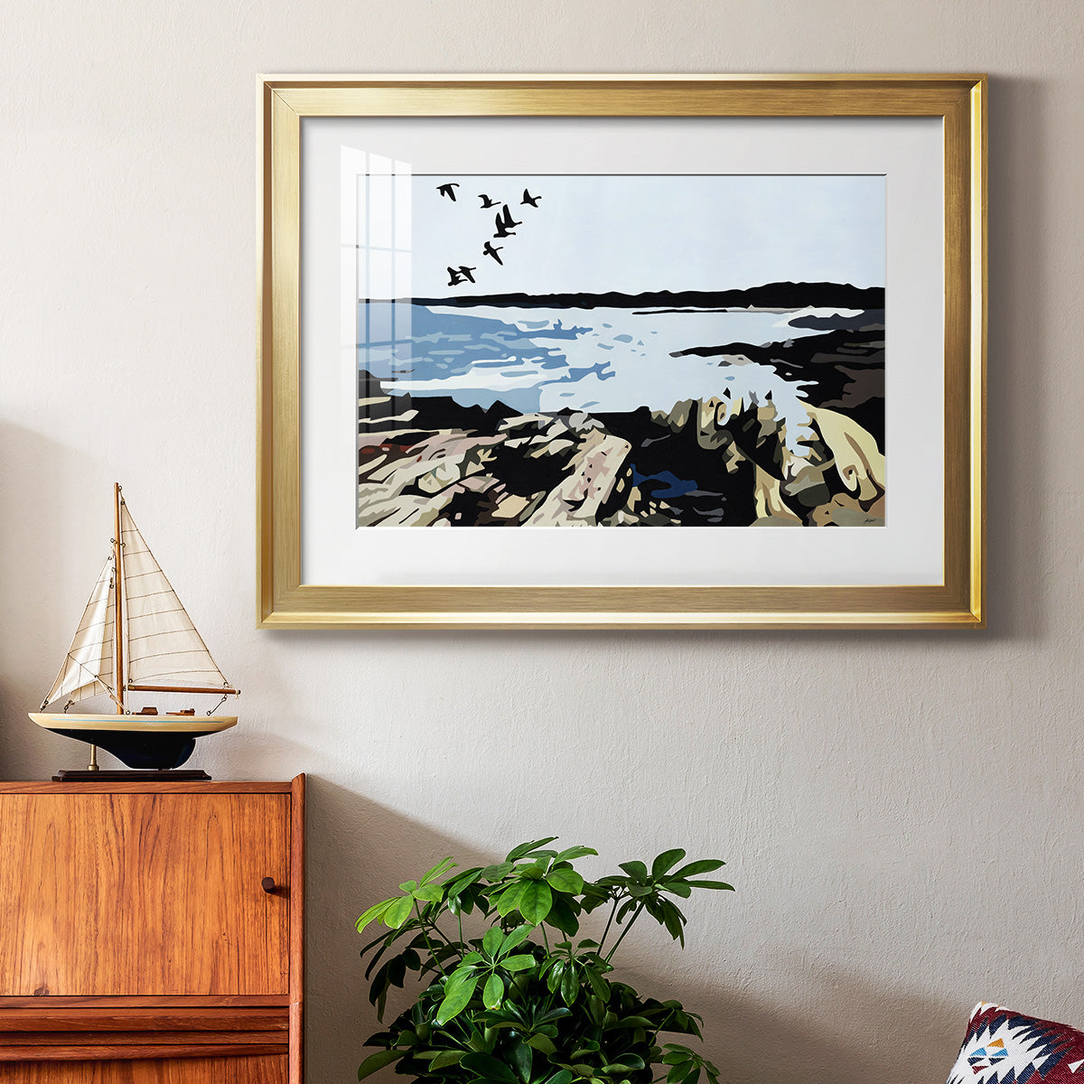 Maine Event - Modern Framed Art Print