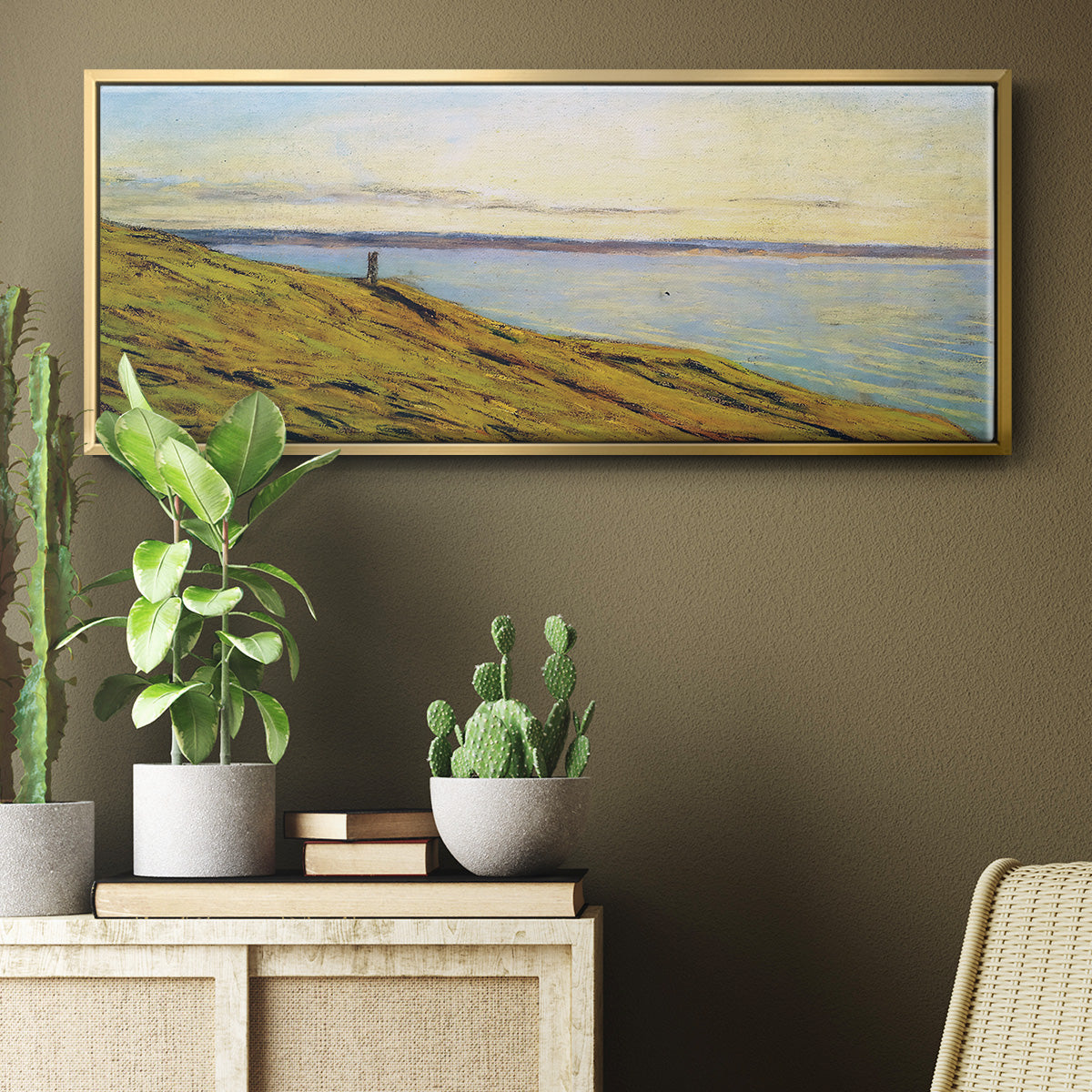 Sainte-Adresse, View Across the Estuary - Floater Framed Canvas Print