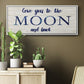 Moon and Back - Floater Framed Canvas Print