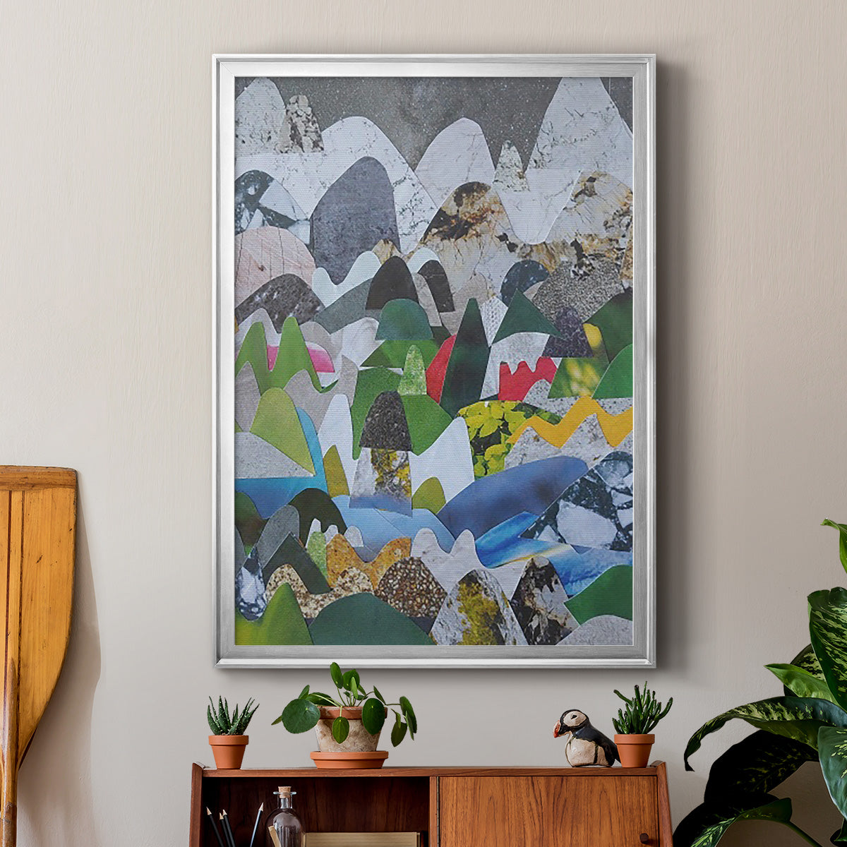 High Sierras - Modern Framed Canvas Print