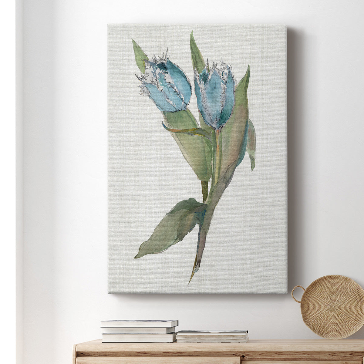 Blue Tulip Picks II Premium Gallery Wrapped Canvas - Ready to Hang