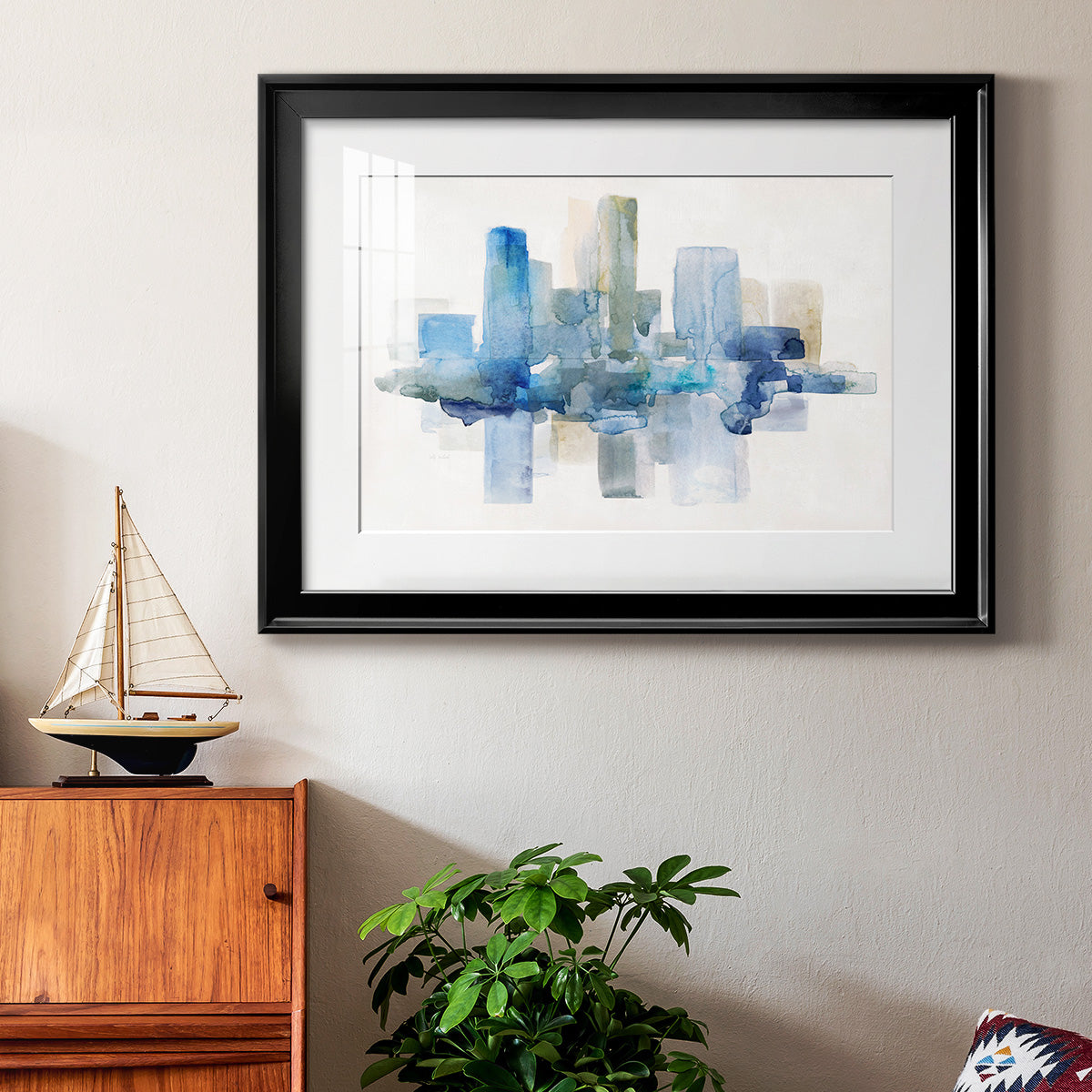 Soft Skyline II Premium Framed Print - Ready to Hang