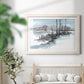 Winter Stream Watercolor I - Barnwood Framed Art Print