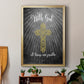 With God Gold - Modern Framed Canvas Print