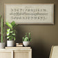 Manuscript Sampler III - Floater Framed Canvas Print