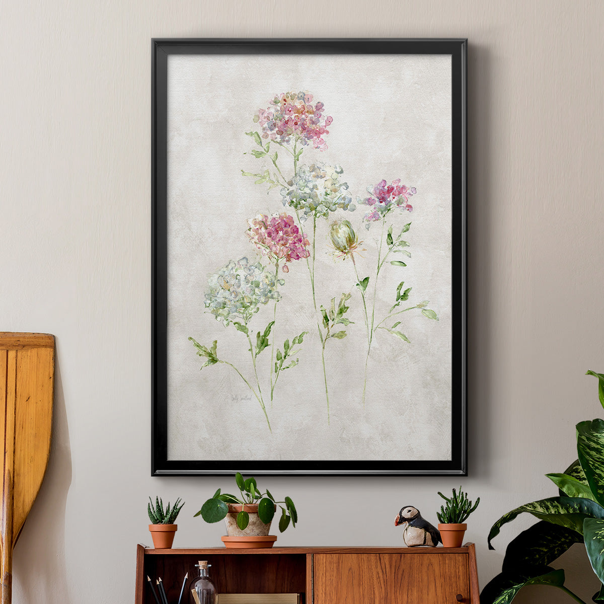 Soft Lace II - Modern Framed Canvas Print