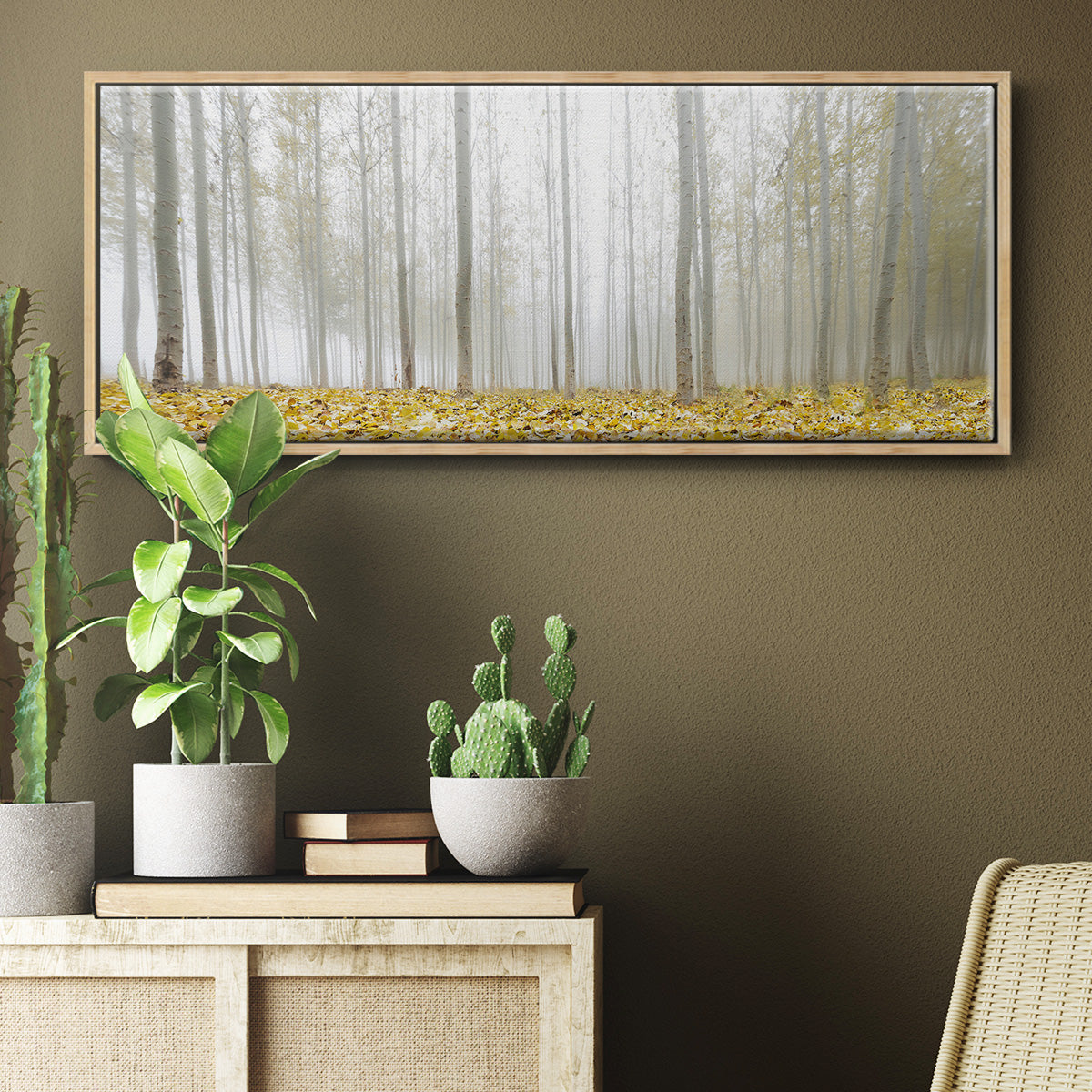 Poplar Grove - Floater Framed Canvas Print
