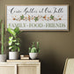 Feeding Friends I - Floater Framed Canvas Print